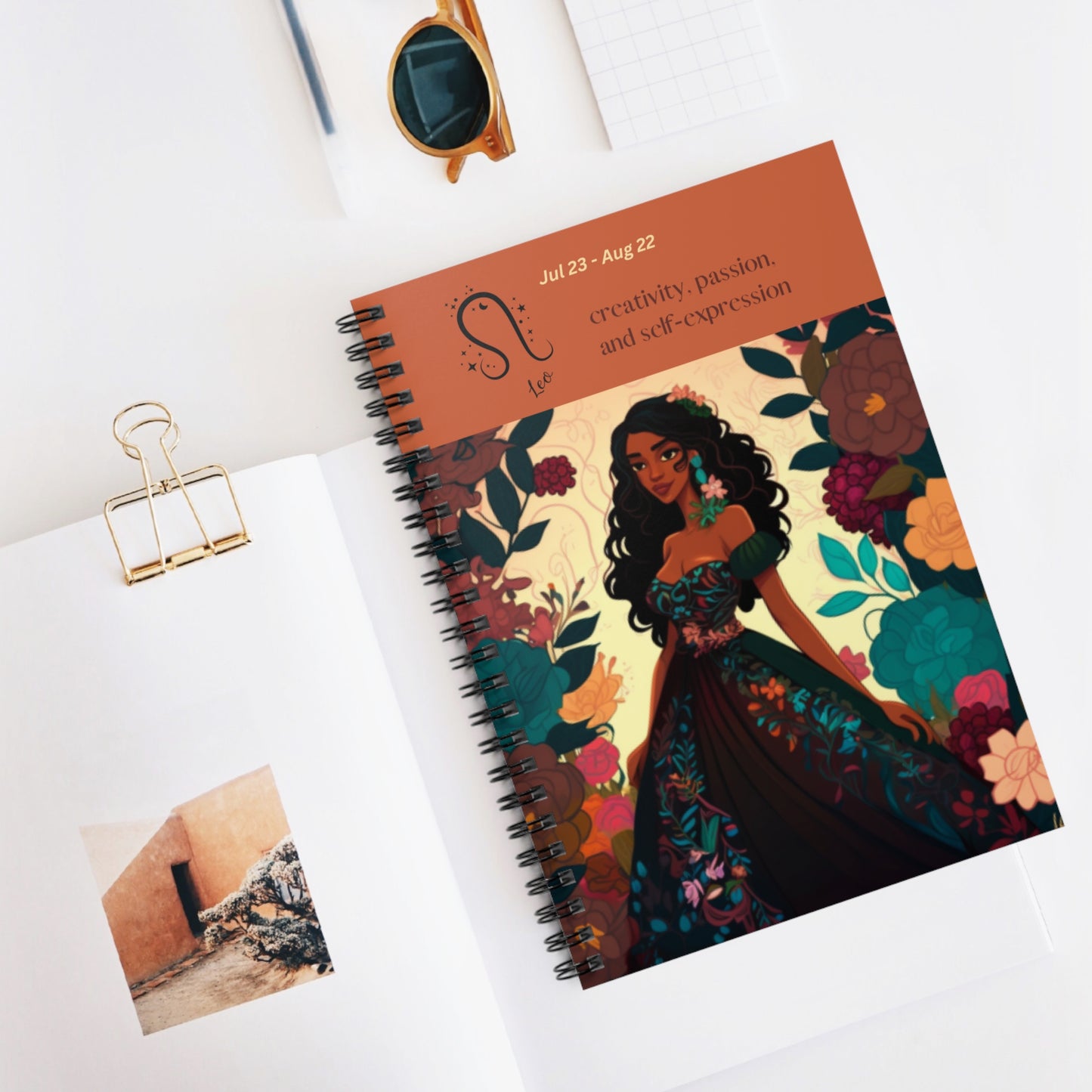 Astrology Collection (Leo) - Middle Eastern and Indian Culture Journal - Ruled Line