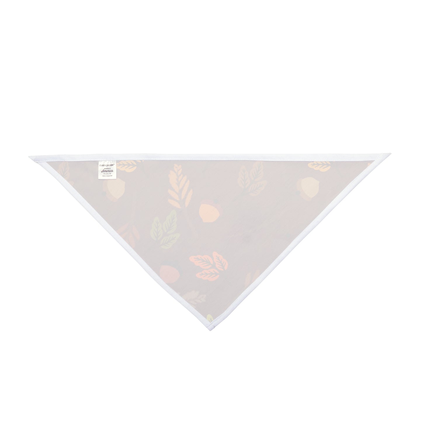 Pet Bandana - (Burgundy with Green Leaf)