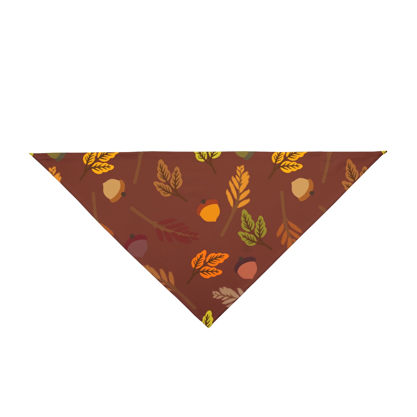 Pet Bandana - (Burgundy with Green Leaf)