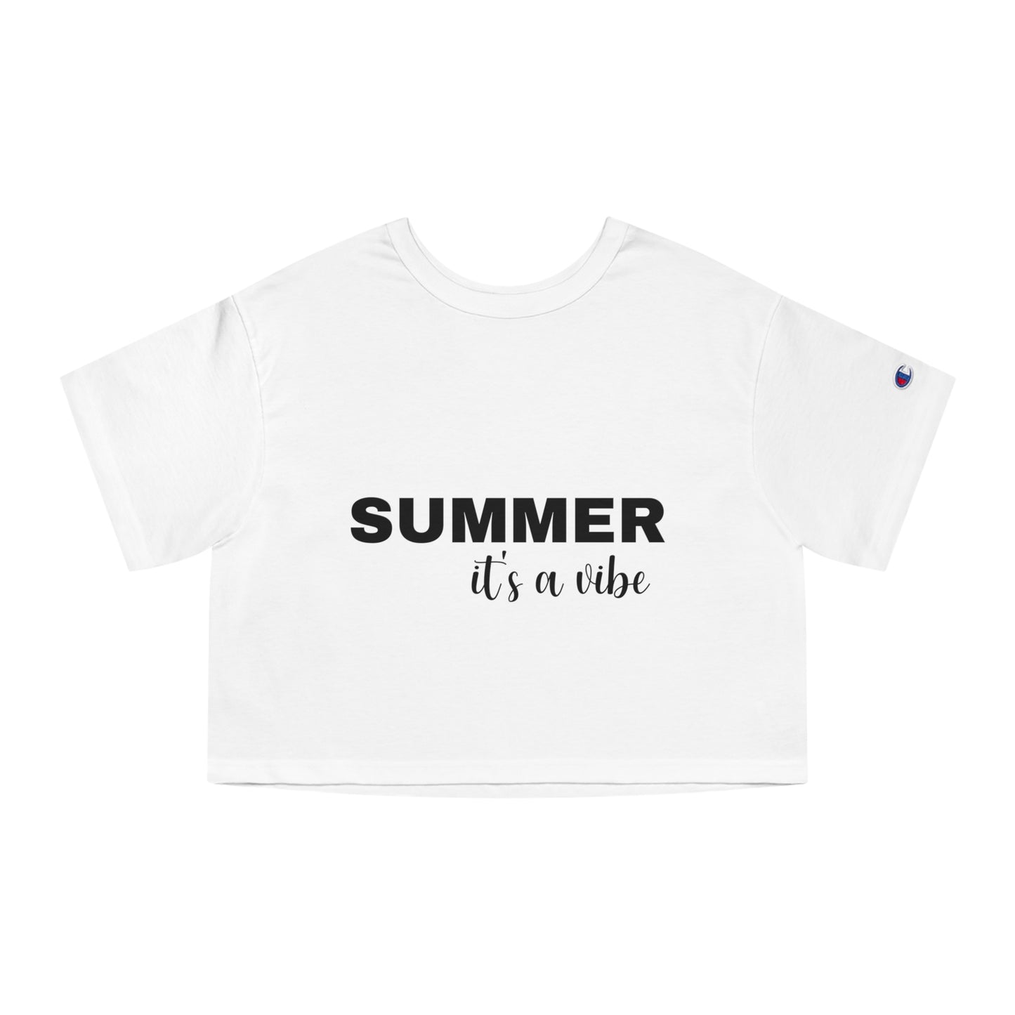 Summer It's A Vibe - Summer Champion Women's Heritage Cropped T-Shirt