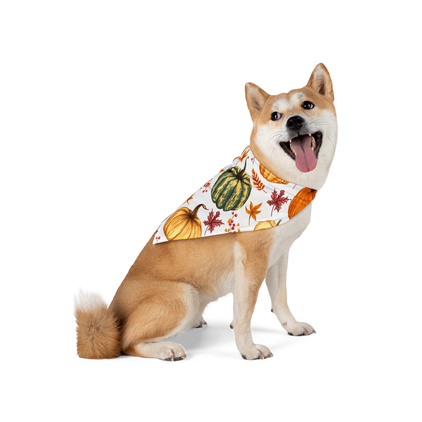 Pet Bandana - (Yellow and Green Pumpkins)