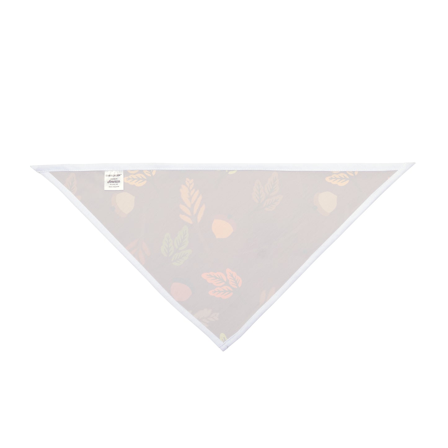 Pet Bandana - (Burgundy with Green Leaf)