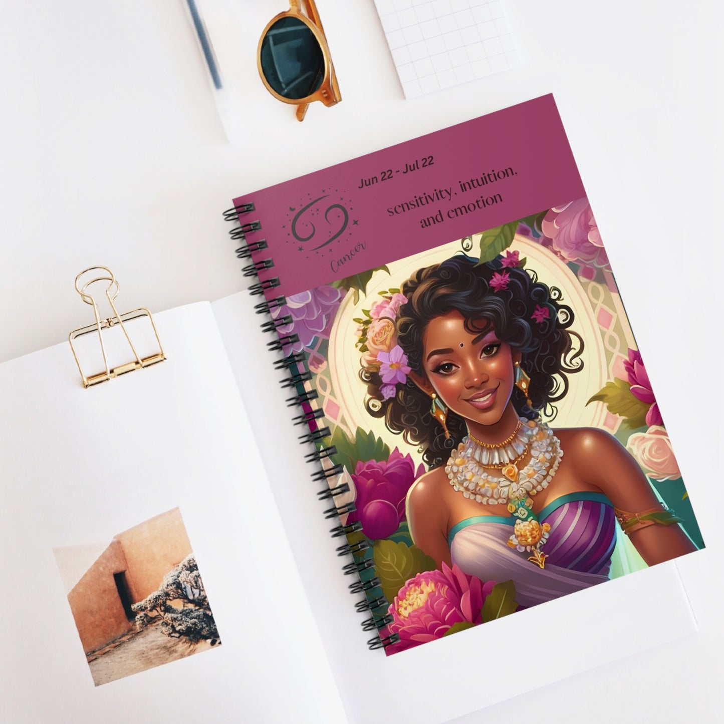 Astrology Collection (Cancer) - Middle Eastern and Indian Culture Journal - Ruled Line