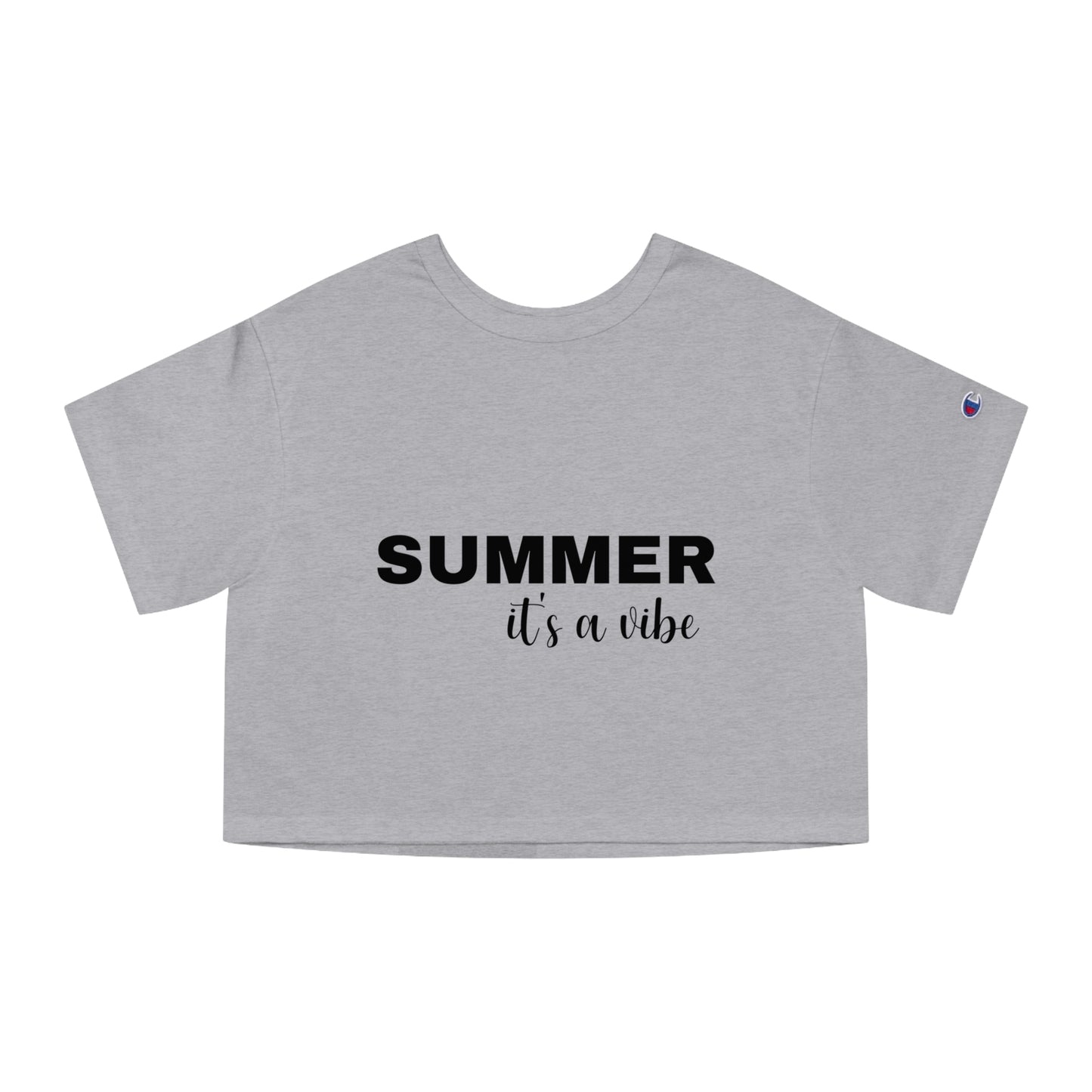 Summer It's A Vibe - Summer Champion Women's Heritage Cropped T-Shirt