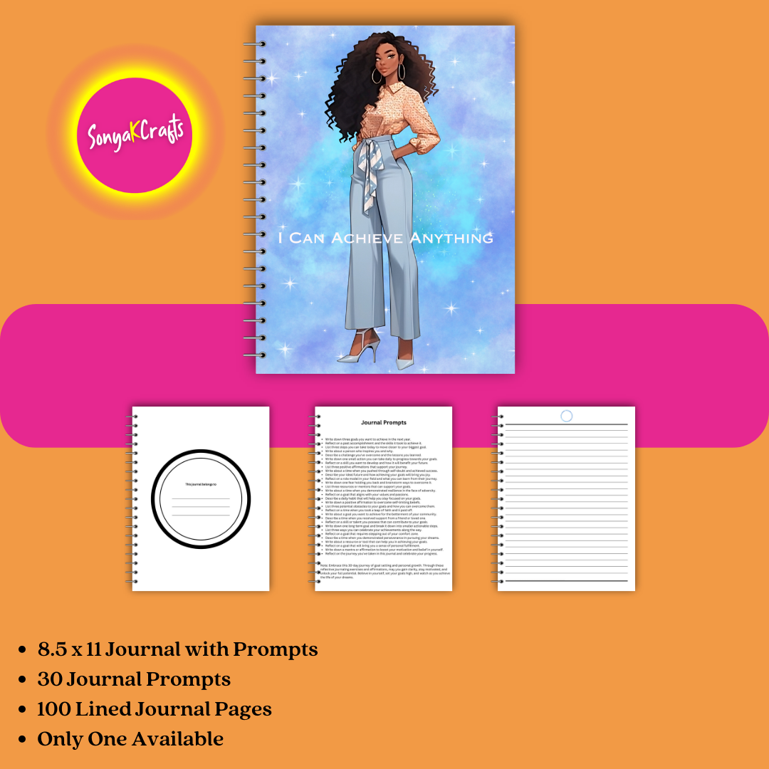Achieve Your Dreams - A 30-Day Goal-Setting Journal for African-American Women (Physical Copy)