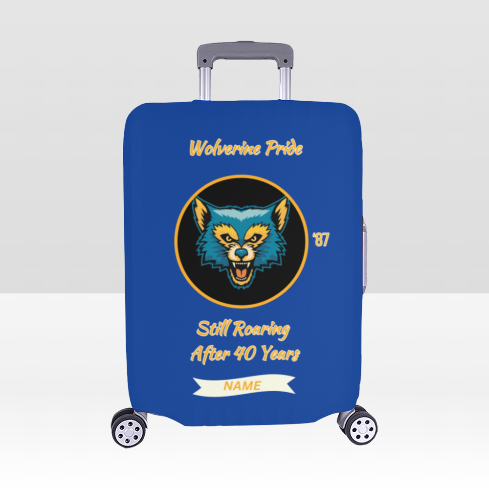 Simeon Wolverines 40th Reunion Luggage Covers – Blue