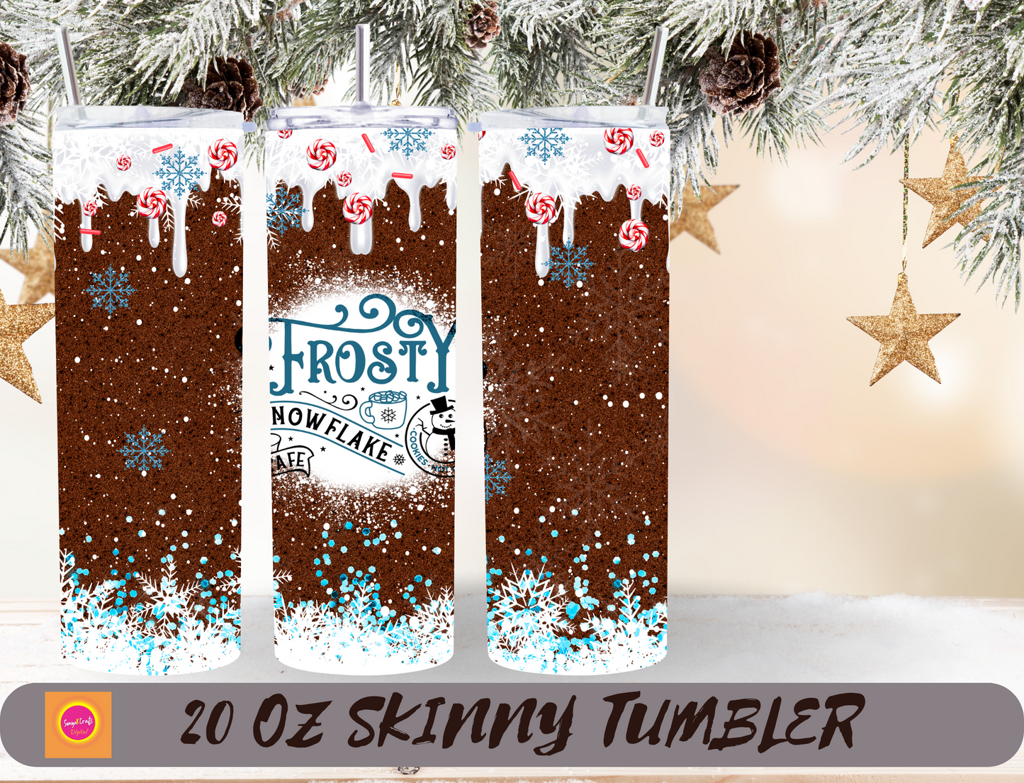 Festive Christmas 20 oz Tumblers