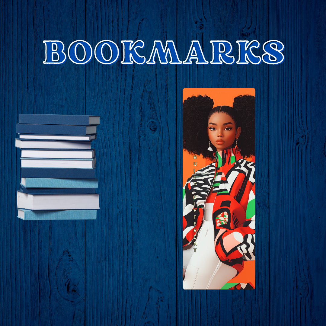 Present Tense: Black - Modern Art Bookmark