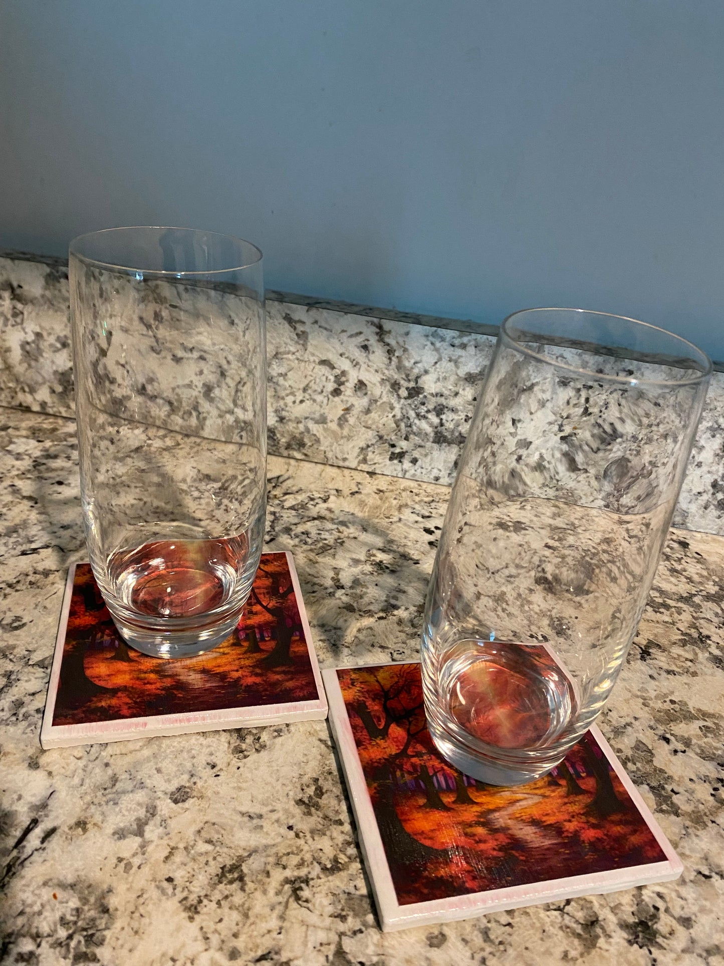 Fall Ceramic Coasters 1