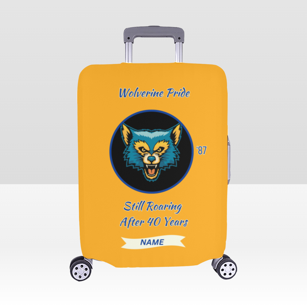 Simeon Wolverines 40th Reunion Luggage Covers – Gold