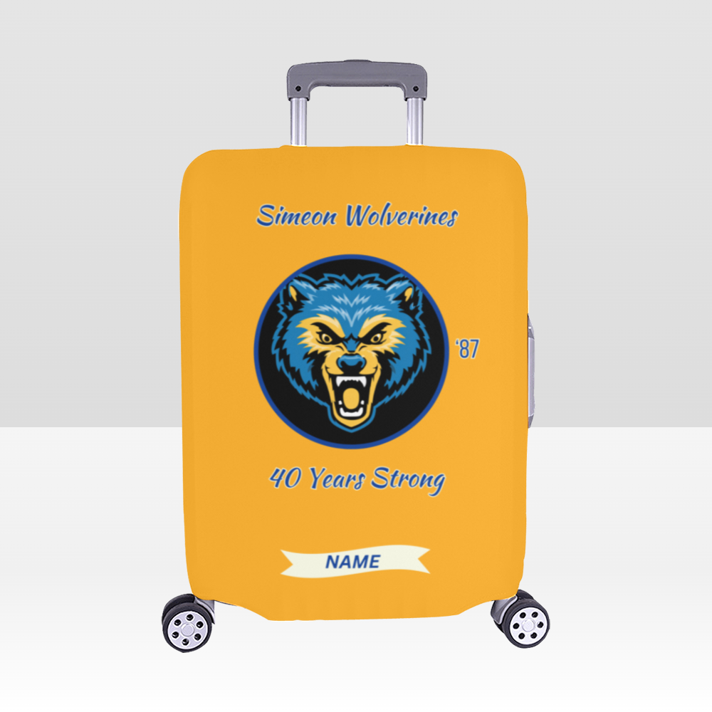 Simeon Wolverines 40th Reunion Luggage Covers – Gold