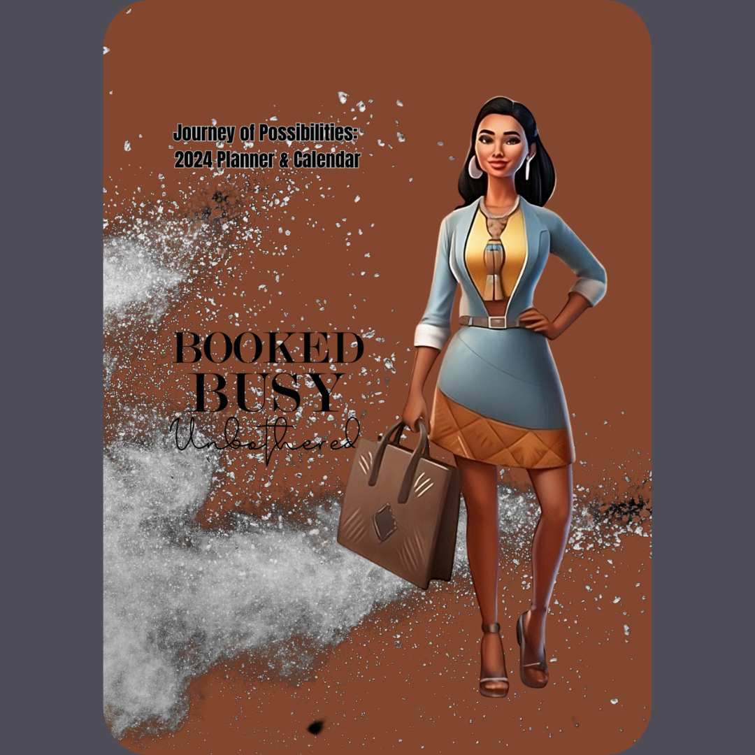 Indigenous Woman Booked Busy Unbothered (6) 2024 Calendar/Planner (Digital Download)