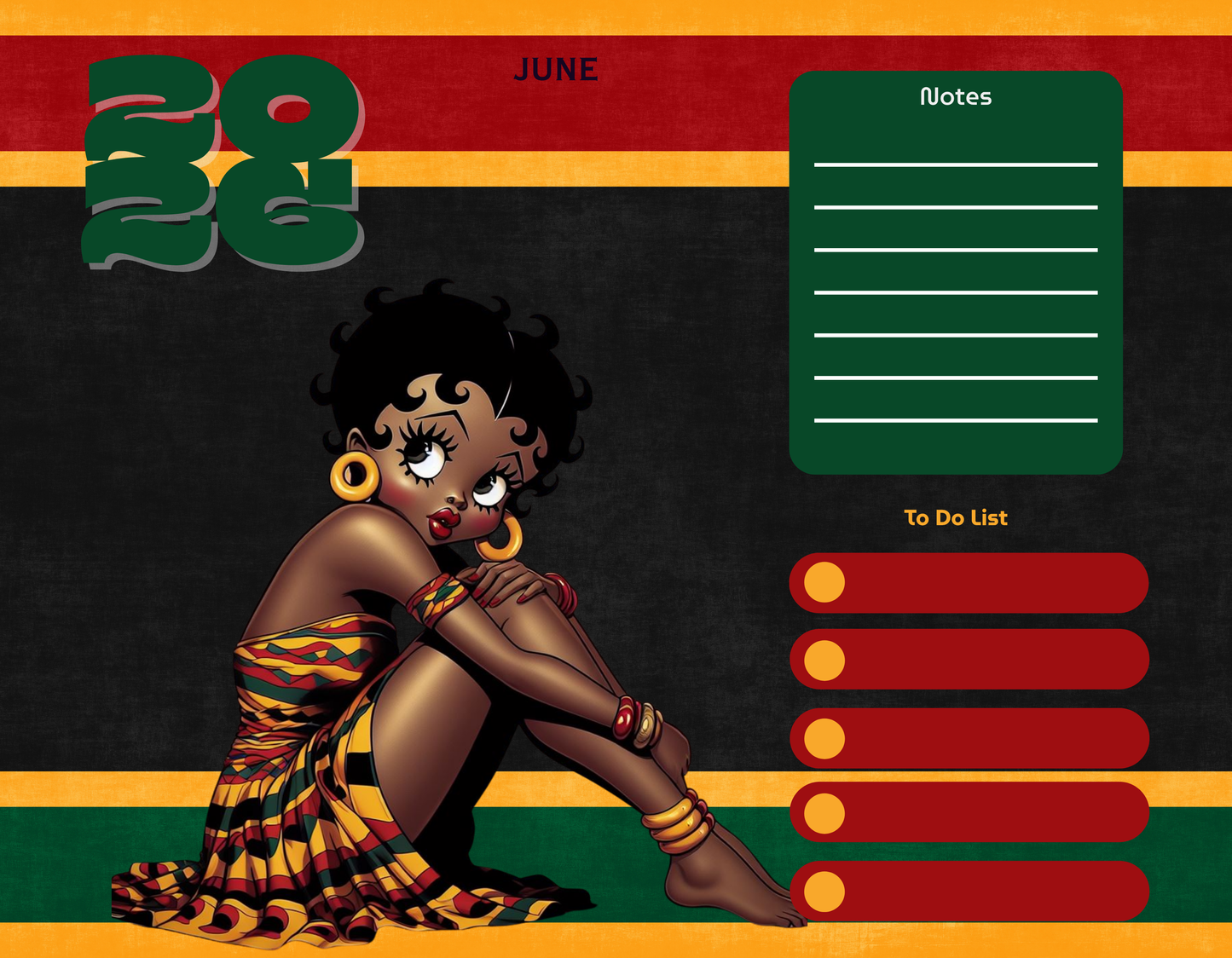 2026 Calendars - Brown Sugar Boop