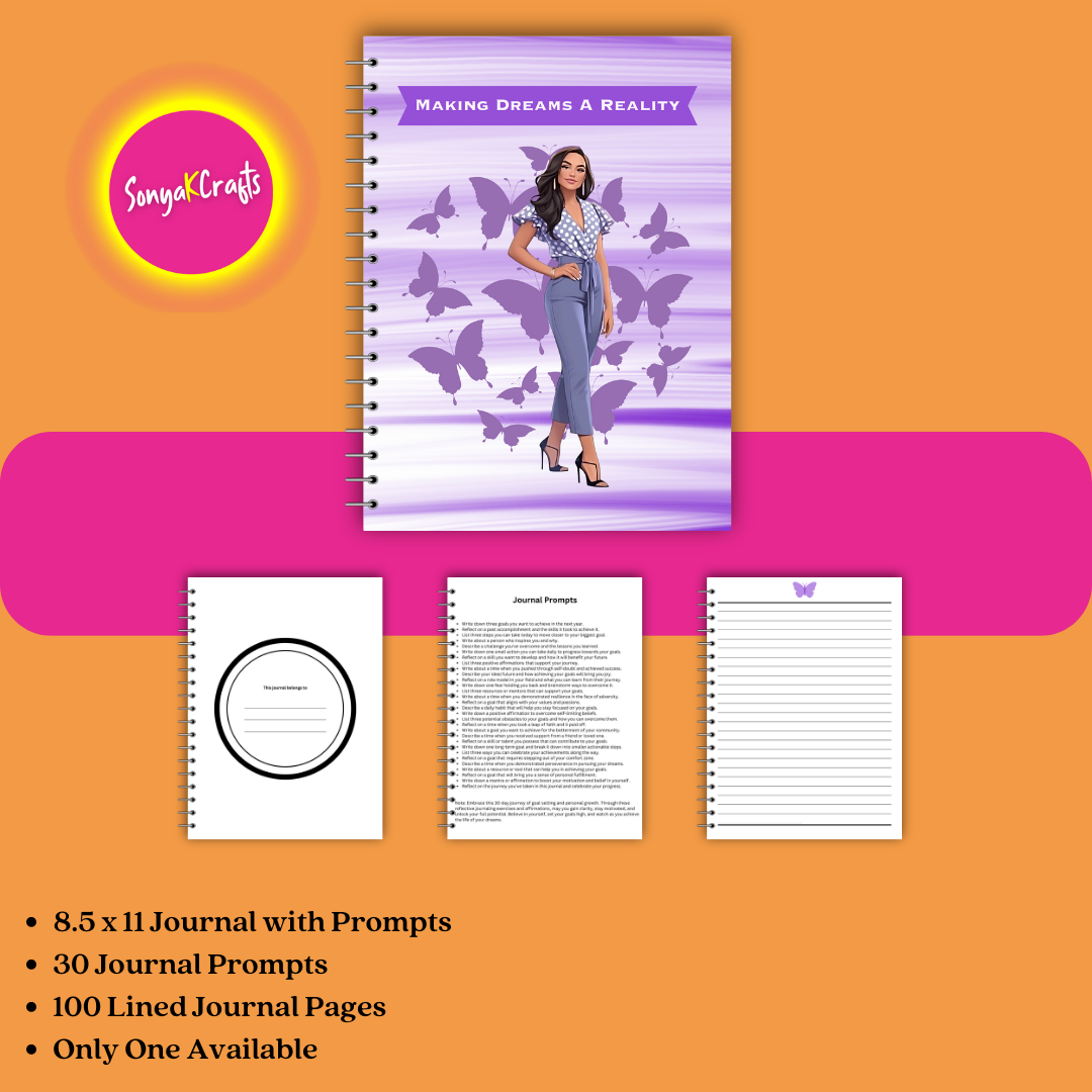 Achieve Your Dreams - A 30-Day Goal-Setting Journal for Latina Women (Physical Copy)