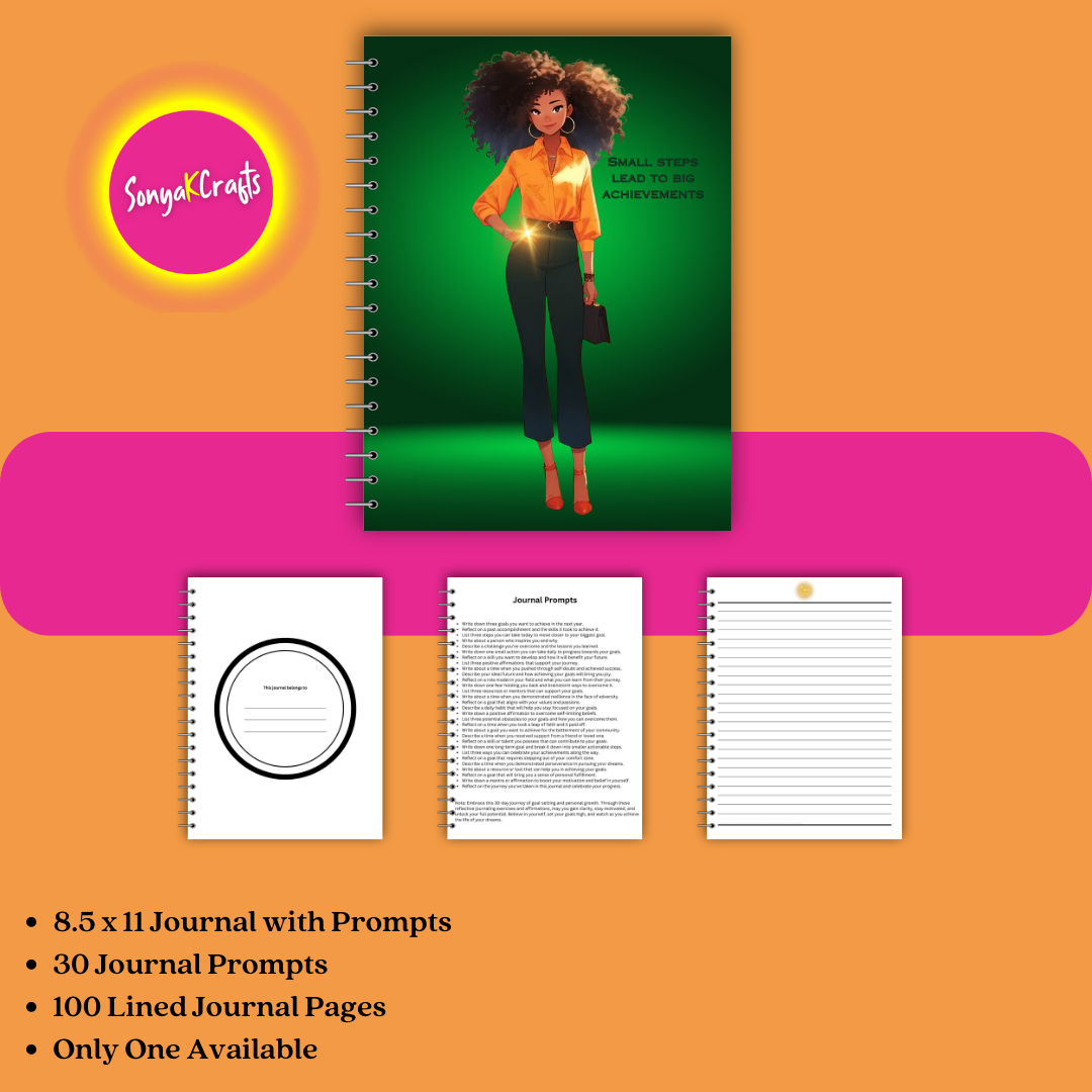 Achieve Your Dreams - A 30-Day Goal-Setting Journal for African-American Women (Physical Copy)
