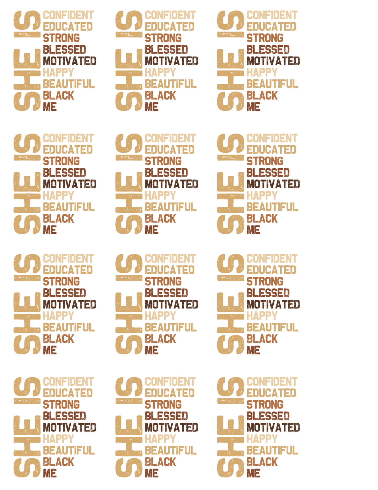 Melanin Muse Zahara Bundle Sticker Pack