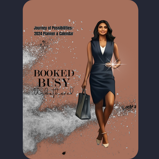 South Asian Woman Booked Busy Unbothered (6) 2024 Calendar/Planner