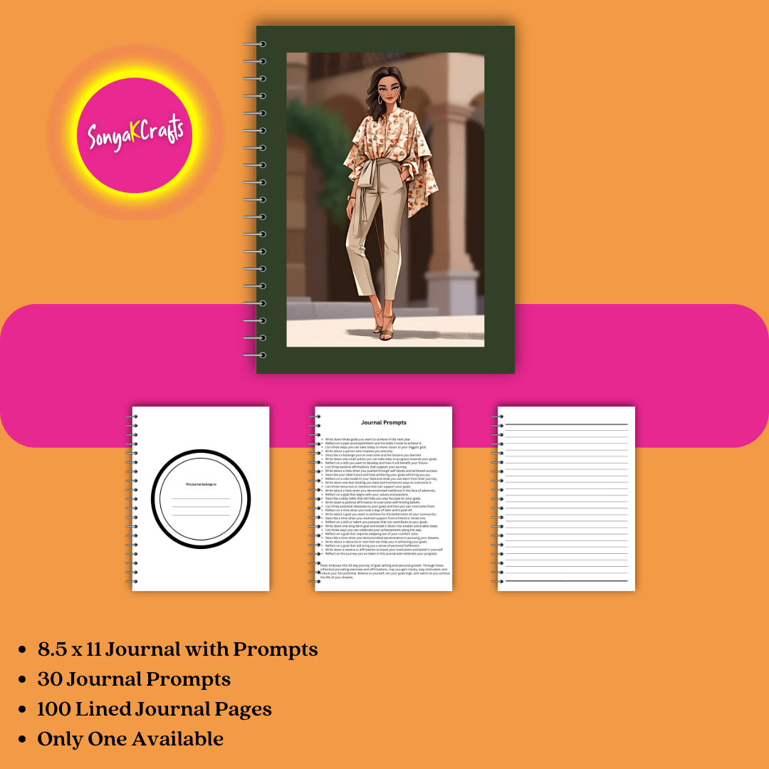 Achieve Your Dreams - A 30-Day Goal-Setting Journal for South Asia Women (Physical Copy)