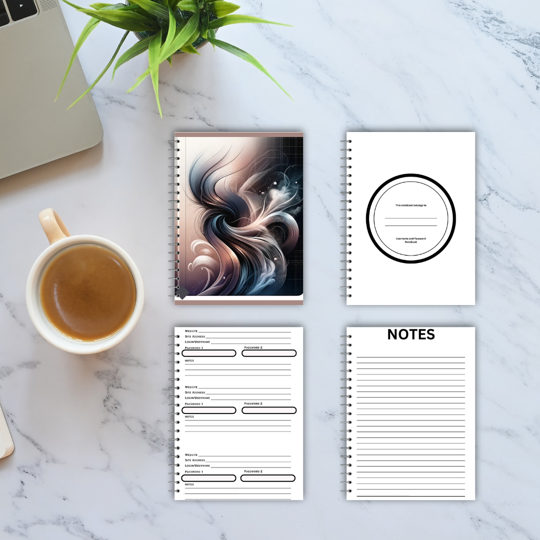 Username and Password Notebook (Color Cover 1)
