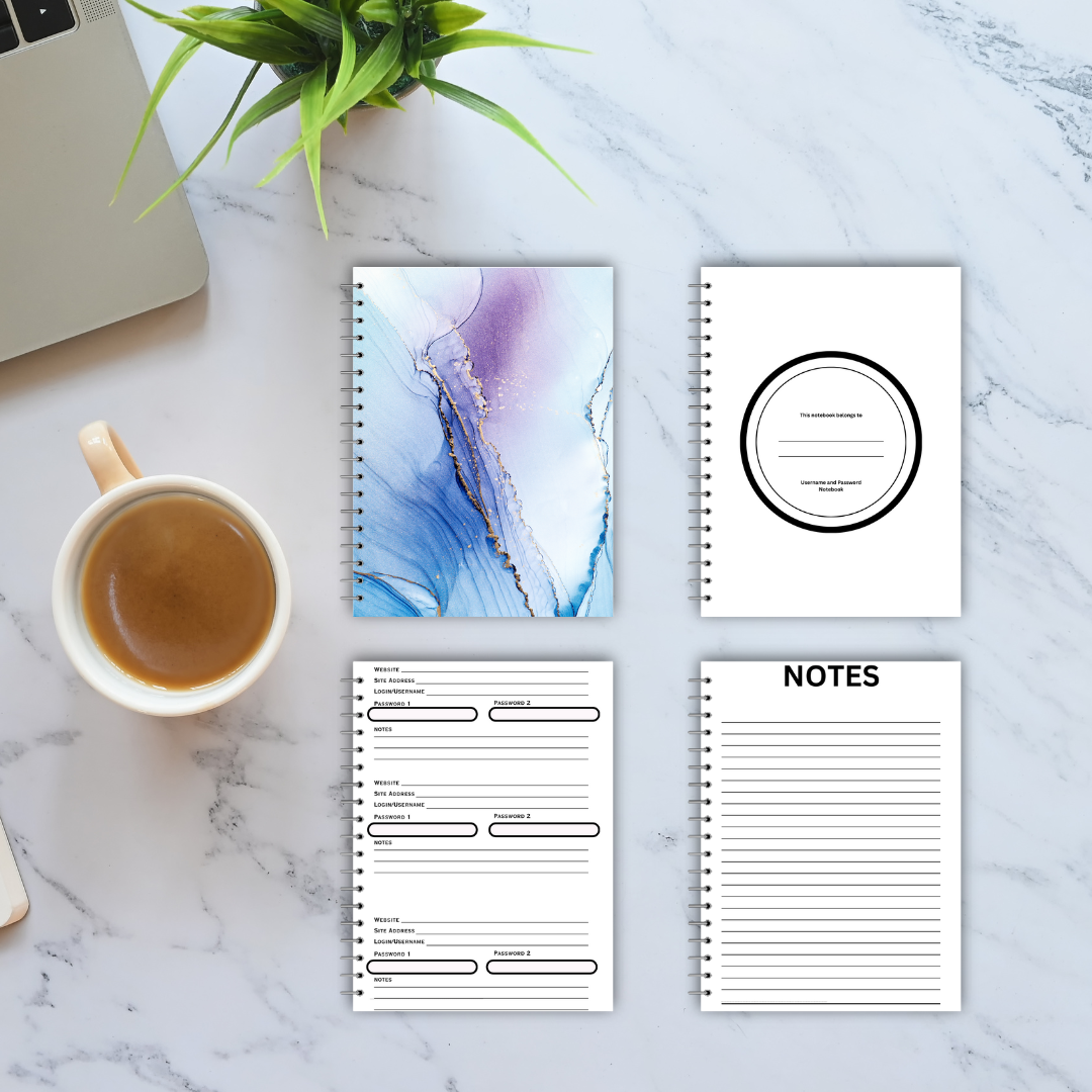 Username and Password Notebook (Color Cover 2)