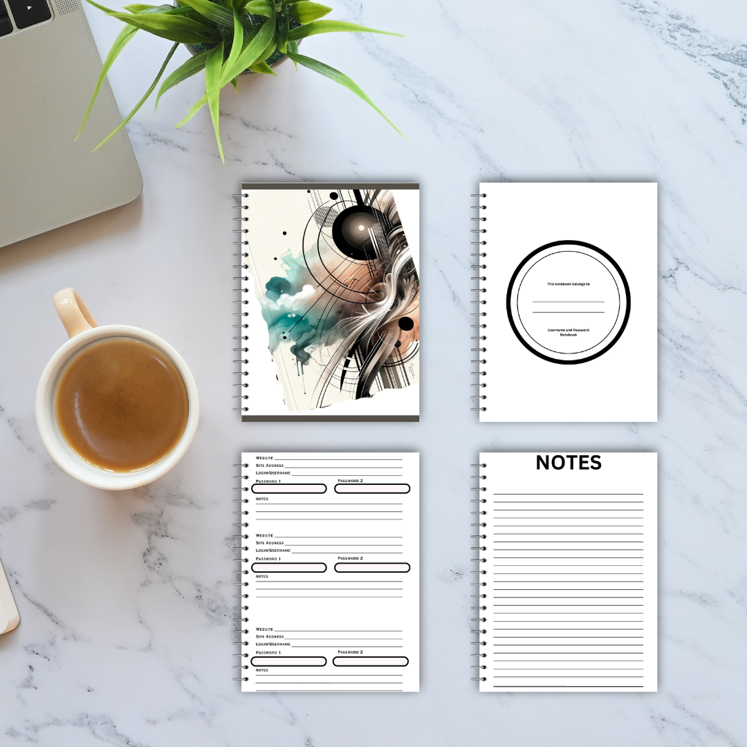 Username and Password Notebook (Color Cover 3)