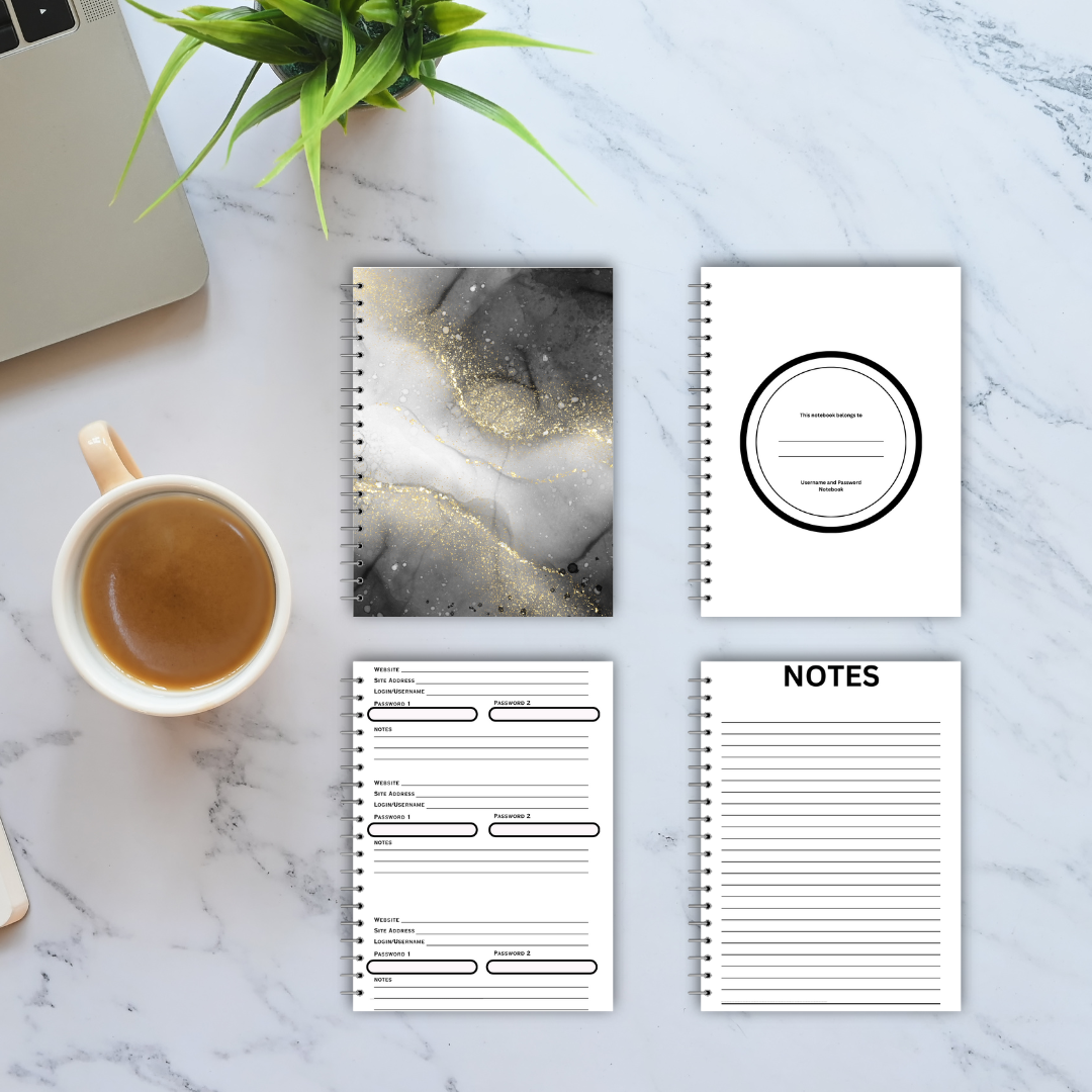 Username and Password Notebook (Color Cover 4)