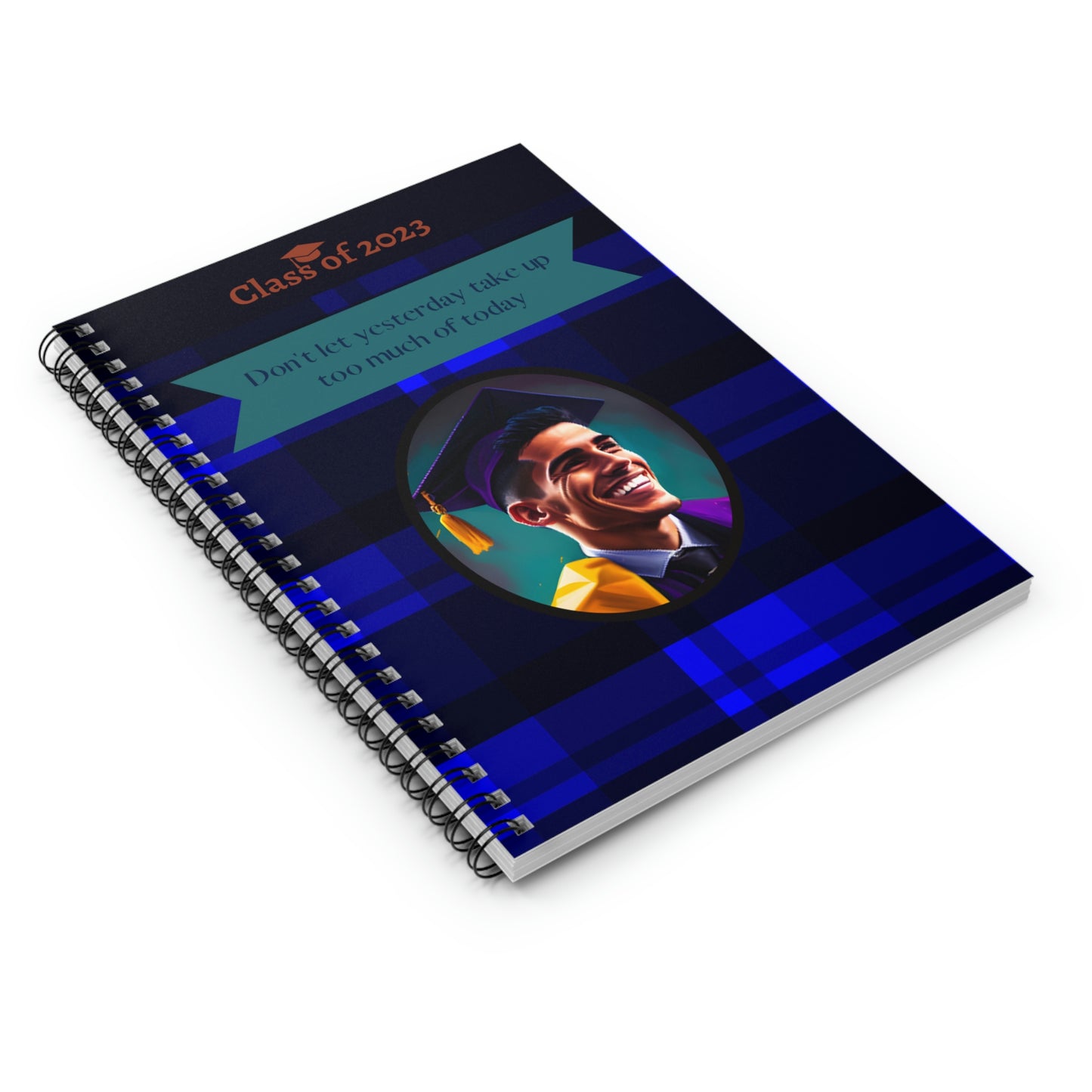 Class of 2023 Graduate Journal - (Latino Young Man 1) - Ruled Line