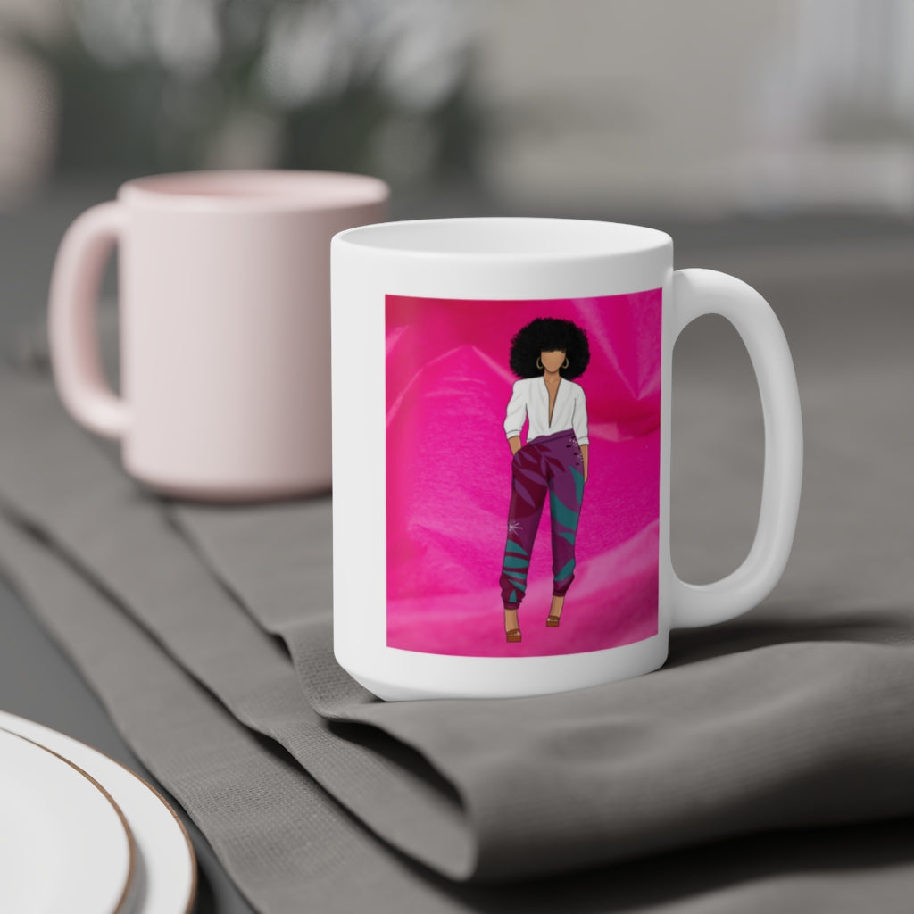 Happy Mother's Day (Fuschia) Ceramic Mugs (11oz / 15oz)