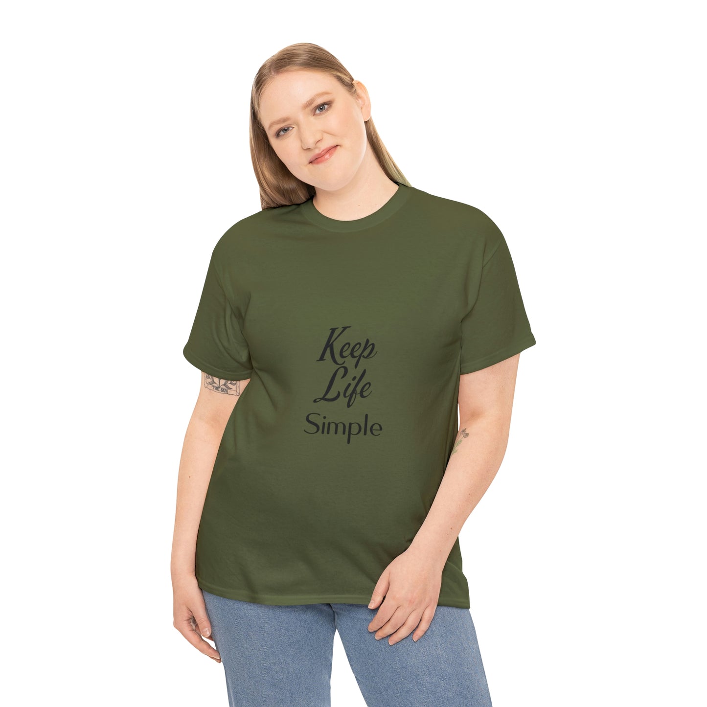 Keep Life Simple Unisex Heavy Cotton Tee