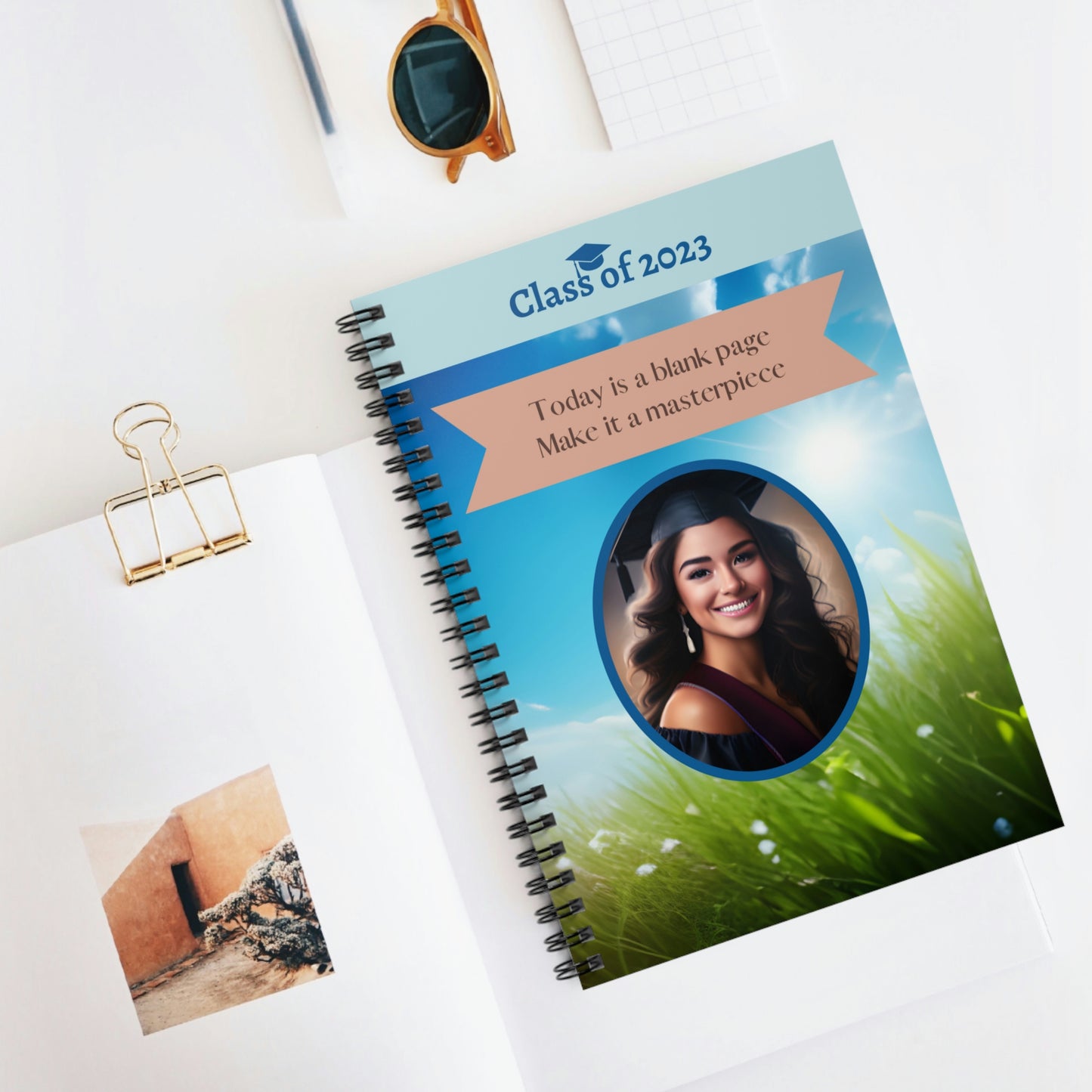 Class of 2023 Graduate Journal - (Latina Young Lady 2) - Ruled Line