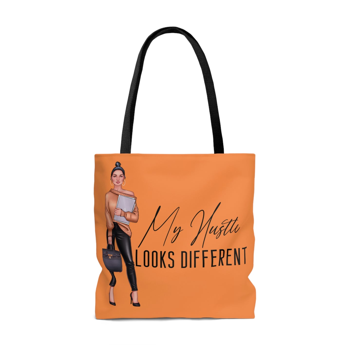 My Hustle Looks Different (Peach and Caucasian) Tote Bag