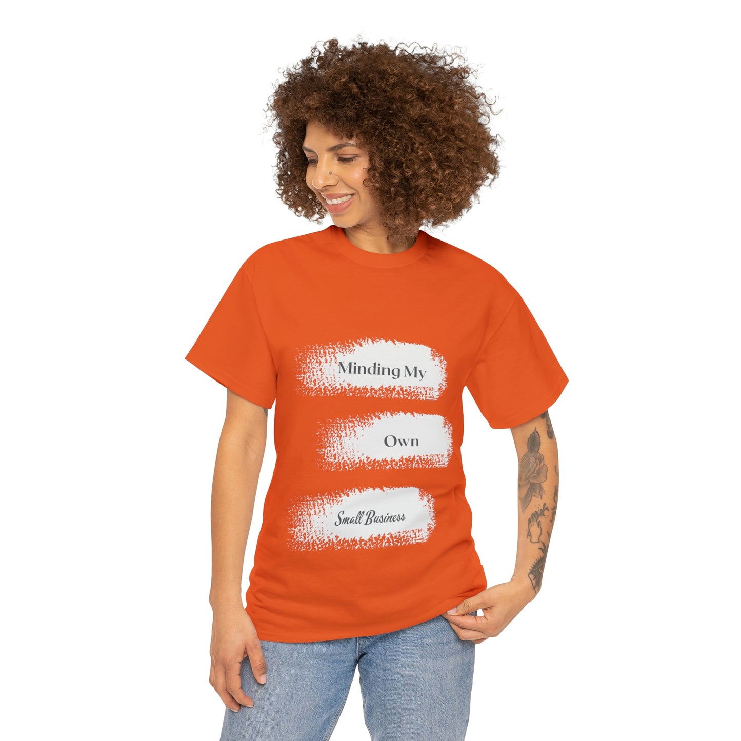 Minding My Own Small Business Unisex Heavy Cotton Tee
