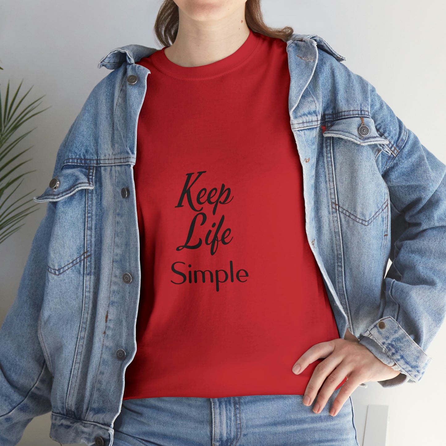 Keep Life Simple Unisex Heavy Cotton Tee