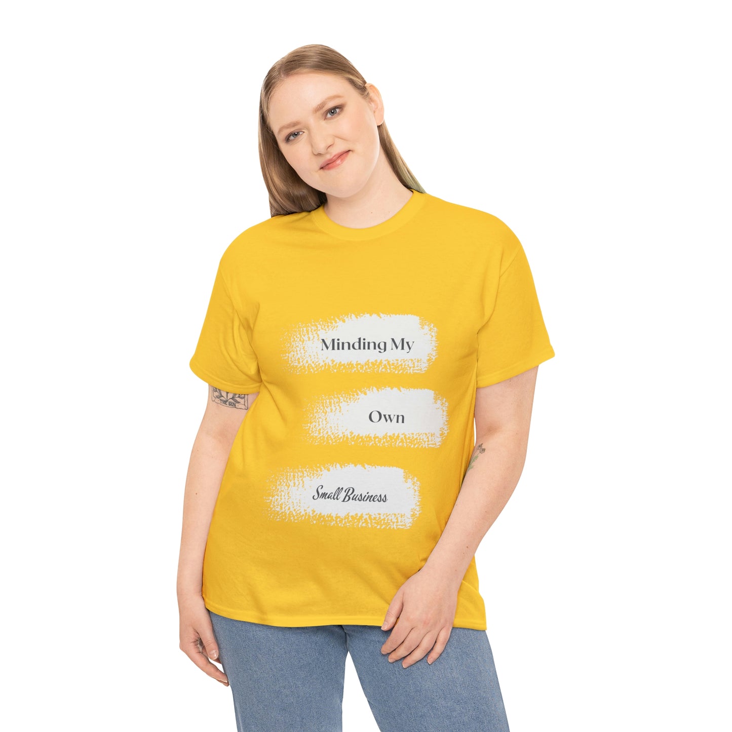Minding My Own Small Business Unisex Heavy Cotton Tee