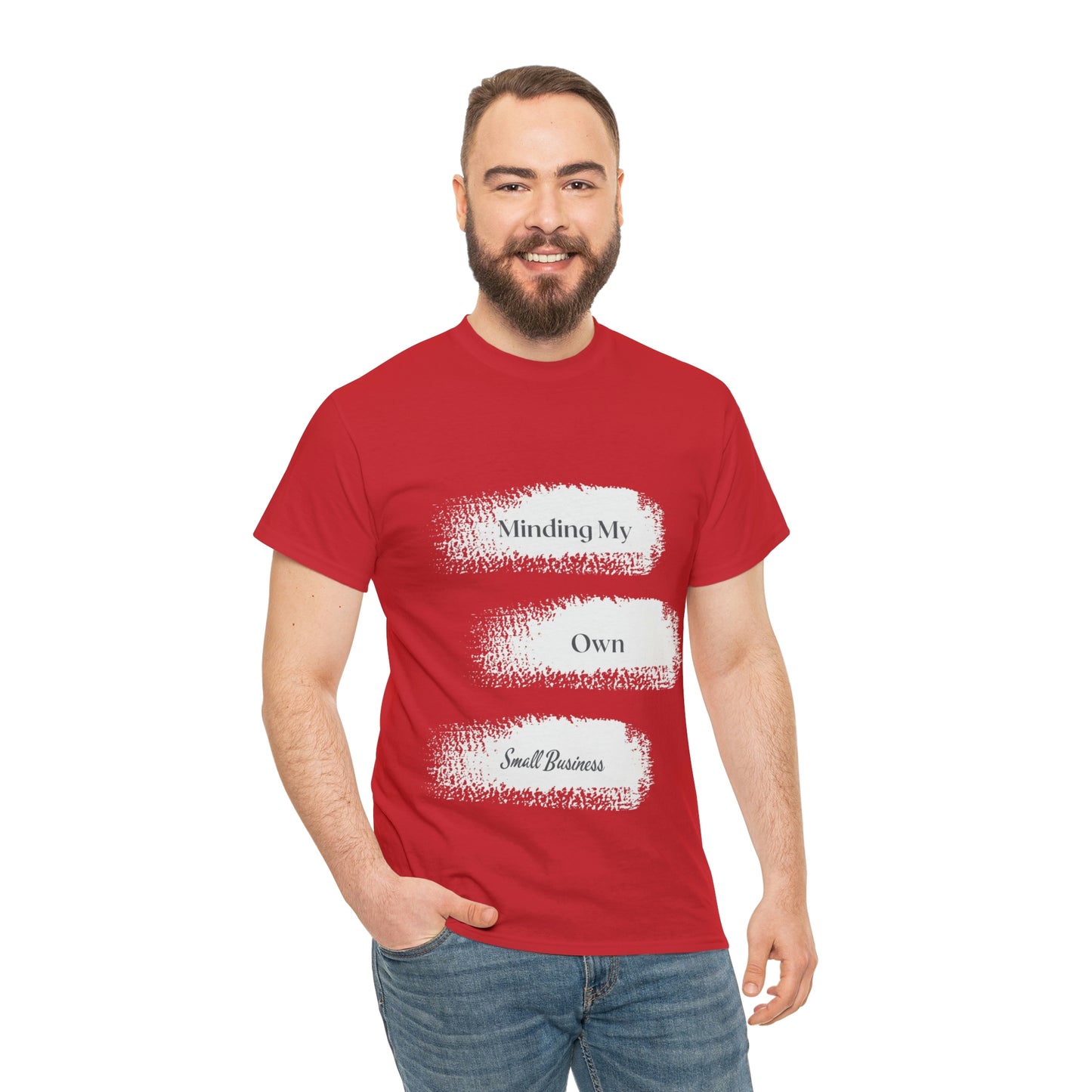 Minding My Own Small Business Unisex Heavy Cotton Tee