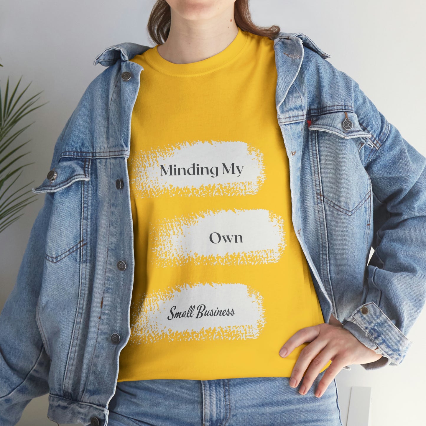 Minding My Own Small Business Unisex Heavy Cotton Tee
