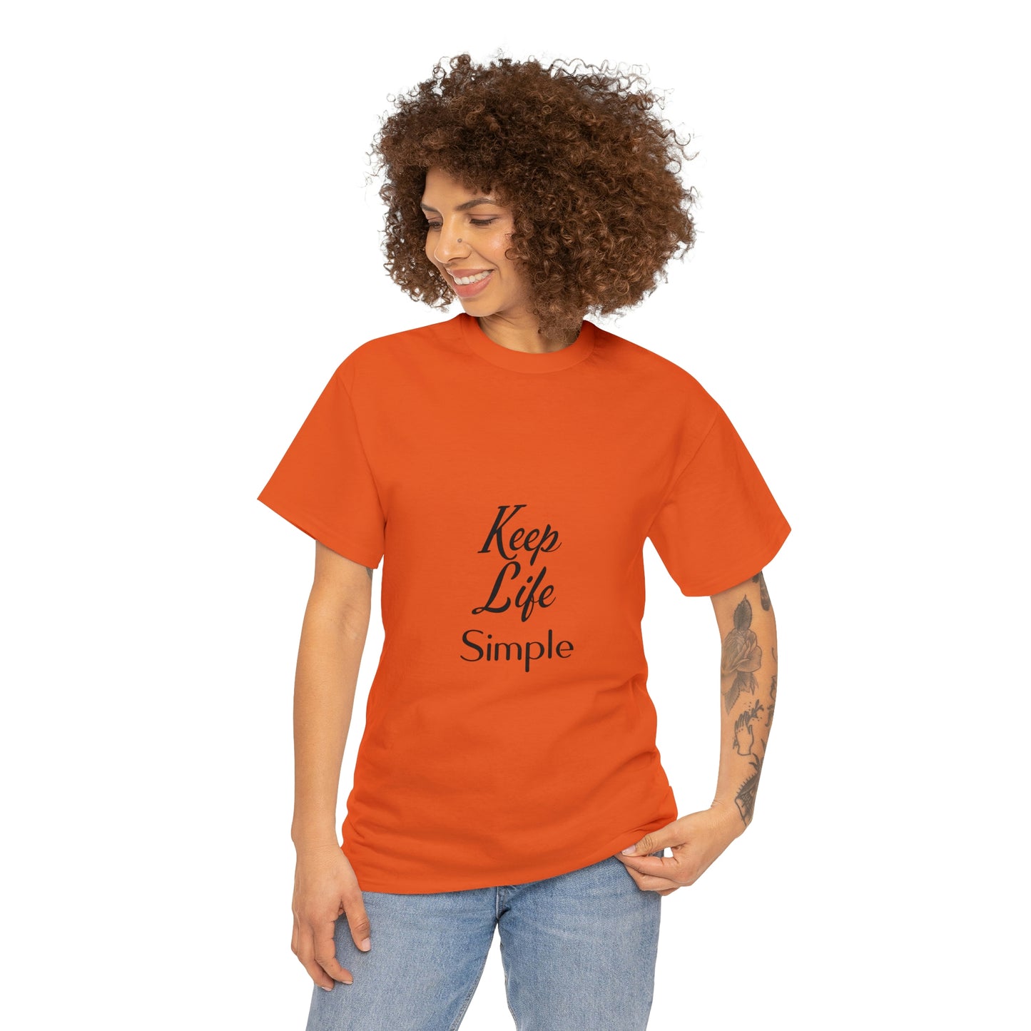 Keep Life Simple Unisex Heavy Cotton Tee
