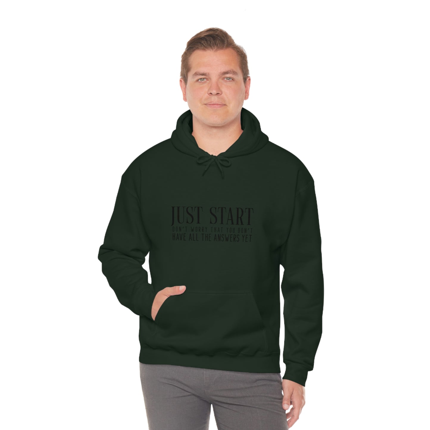 Lady Boss Hoodie - Just Start (Don't Worry That You Don't Have All The Answers Yet)