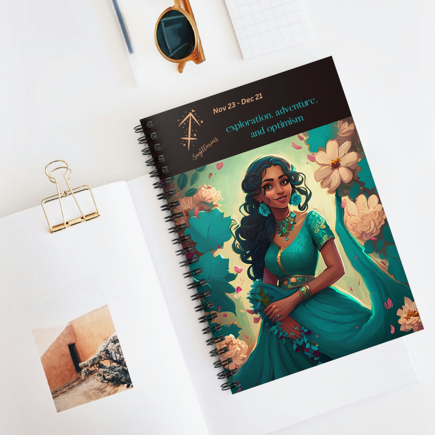 Astrology Collection (Sagittarius) - Middle Eastern and Indian Culture Journal - Ruled Line