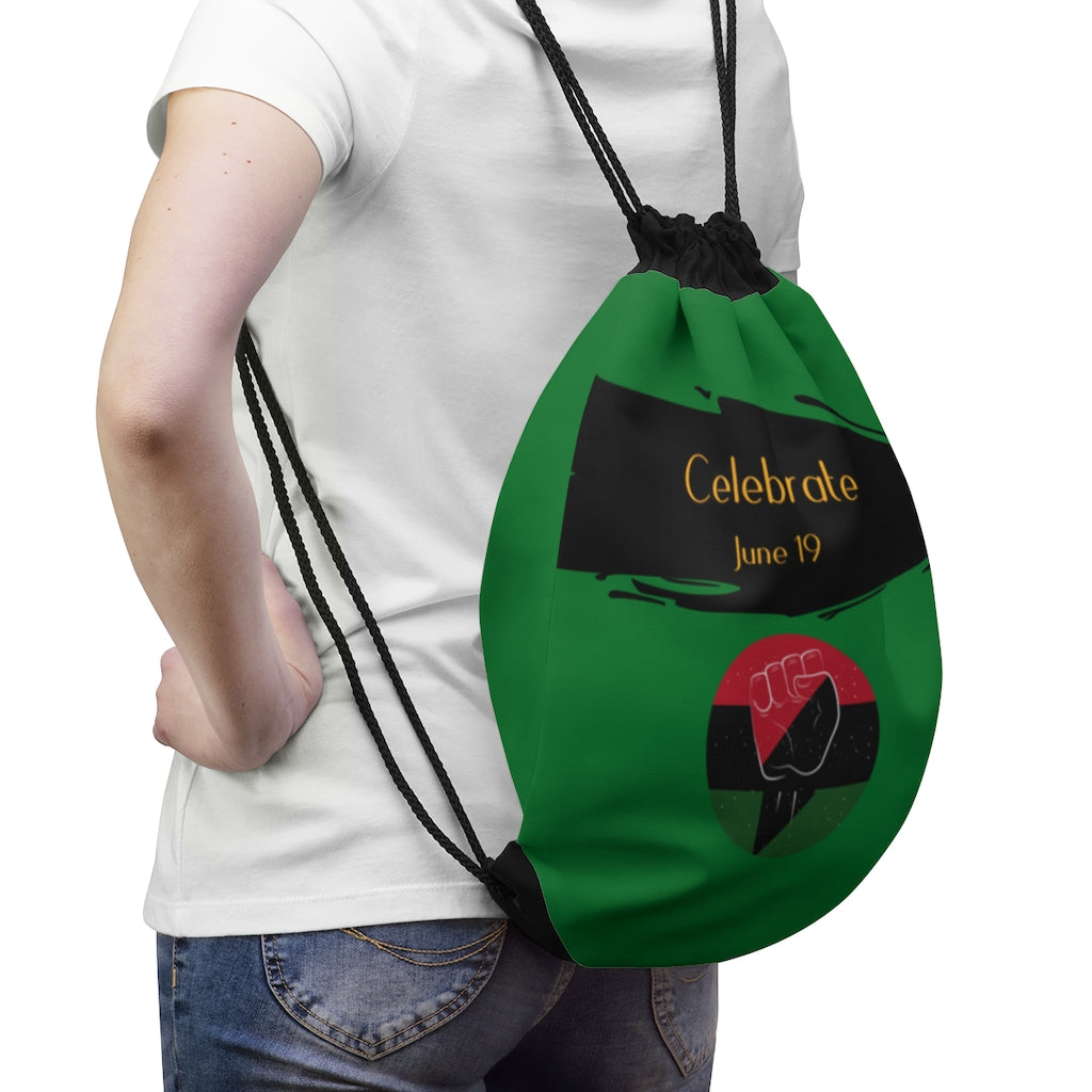 Juneteenth 3 Drawstring Bag