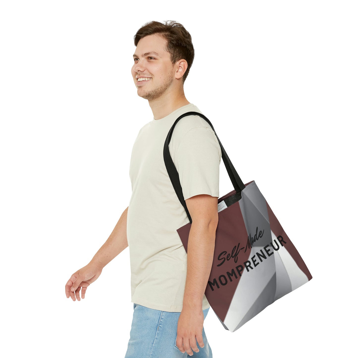 Self-Made Mompreneur (Mauve and Gray) Tote Bag