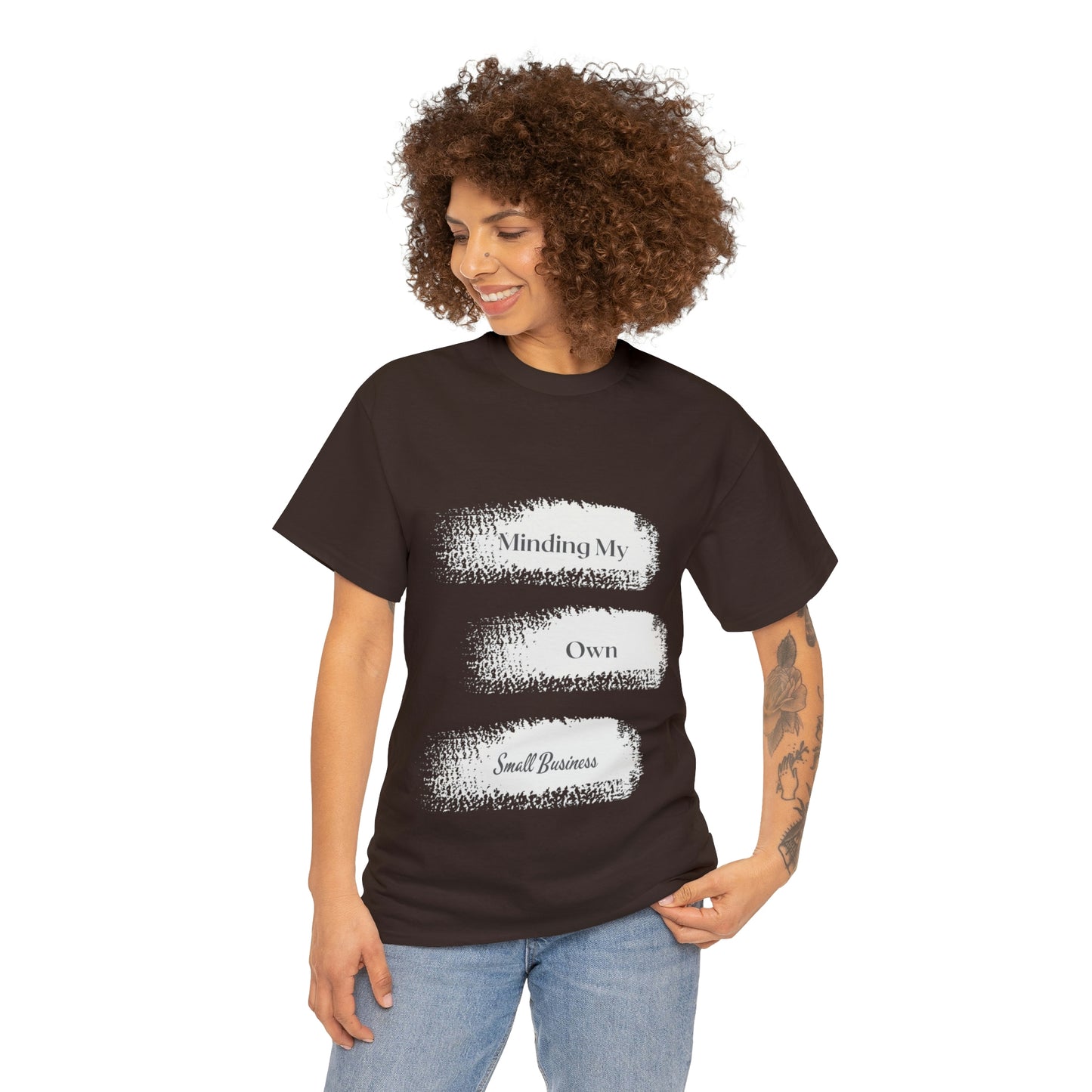 Minding My Own Small Business Unisex Heavy Cotton Tee