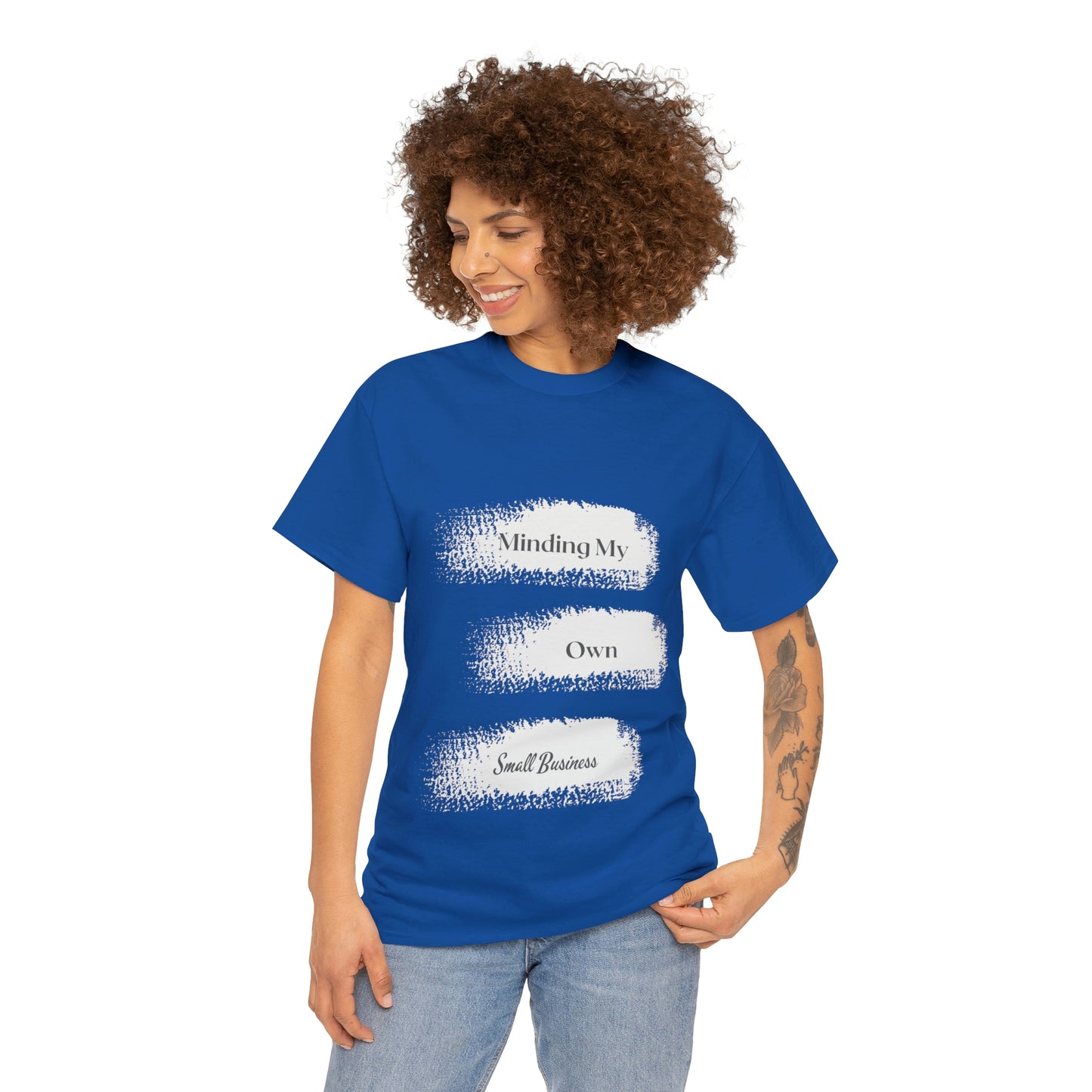 Minding My Own Small Business Unisex Heavy Cotton Tee