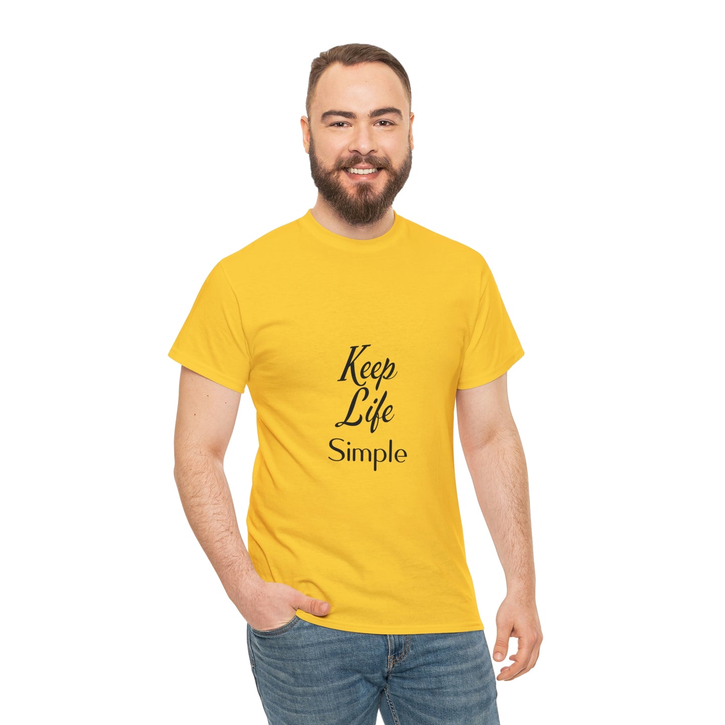 Keep Life Simple Unisex Heavy Cotton Tee
