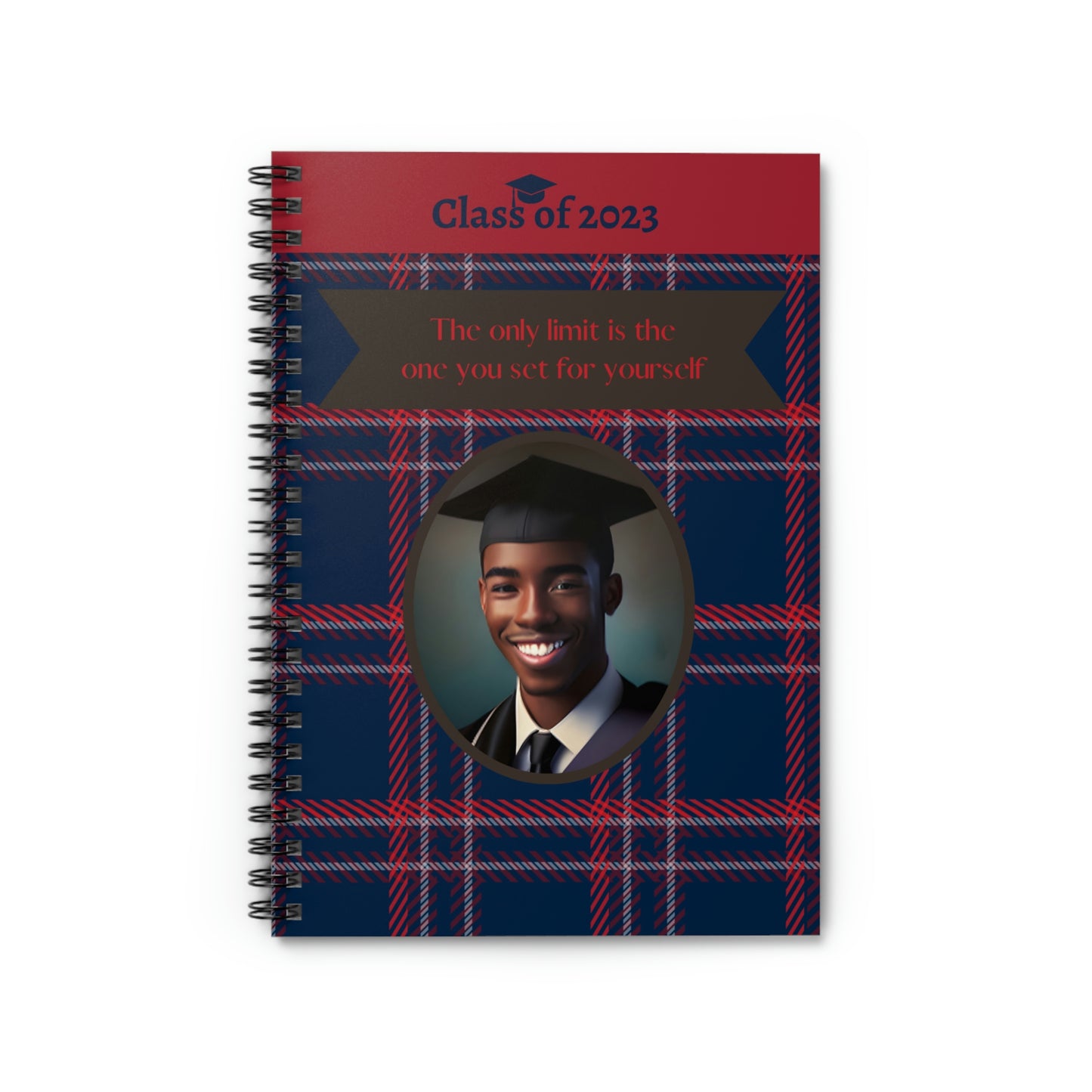 Class of 2023 Graduate Journal - (AA Young Man 2) - Ruled Line