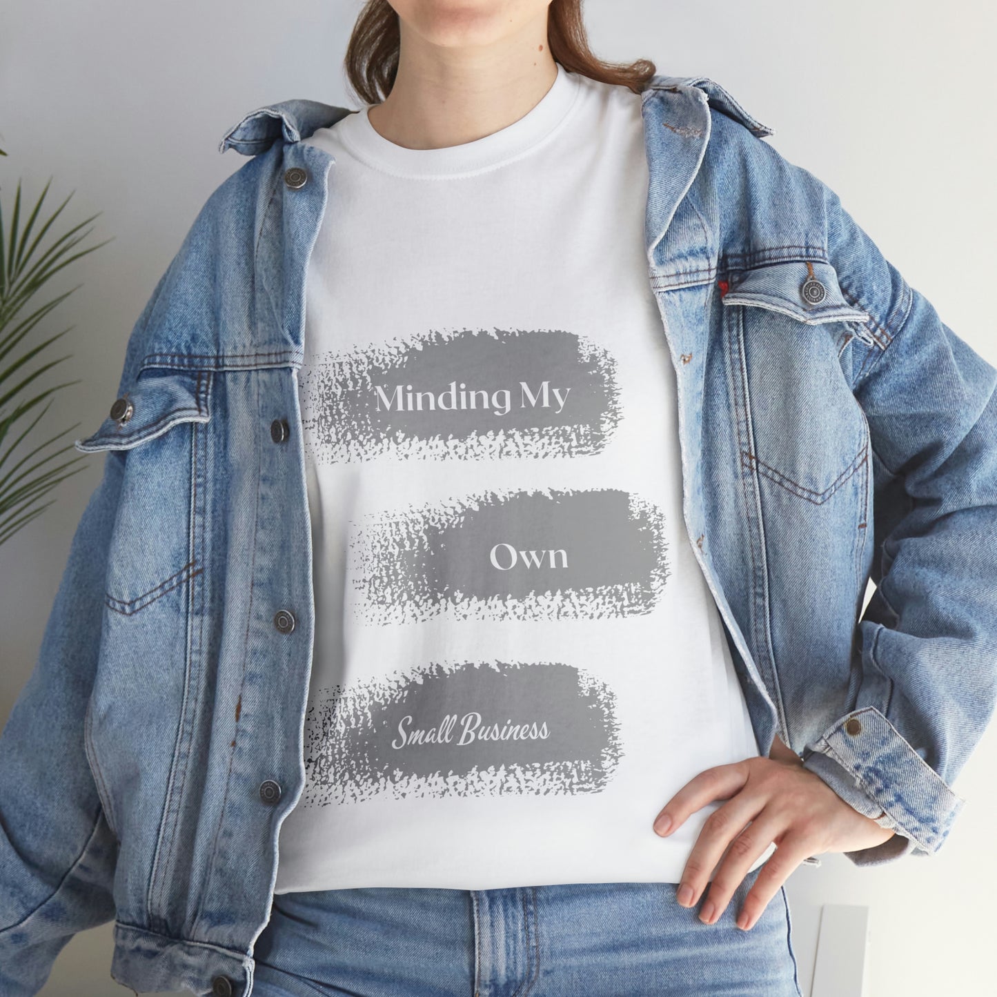 Minding My Own Small Business Unisex Heavy Cotton Tee
