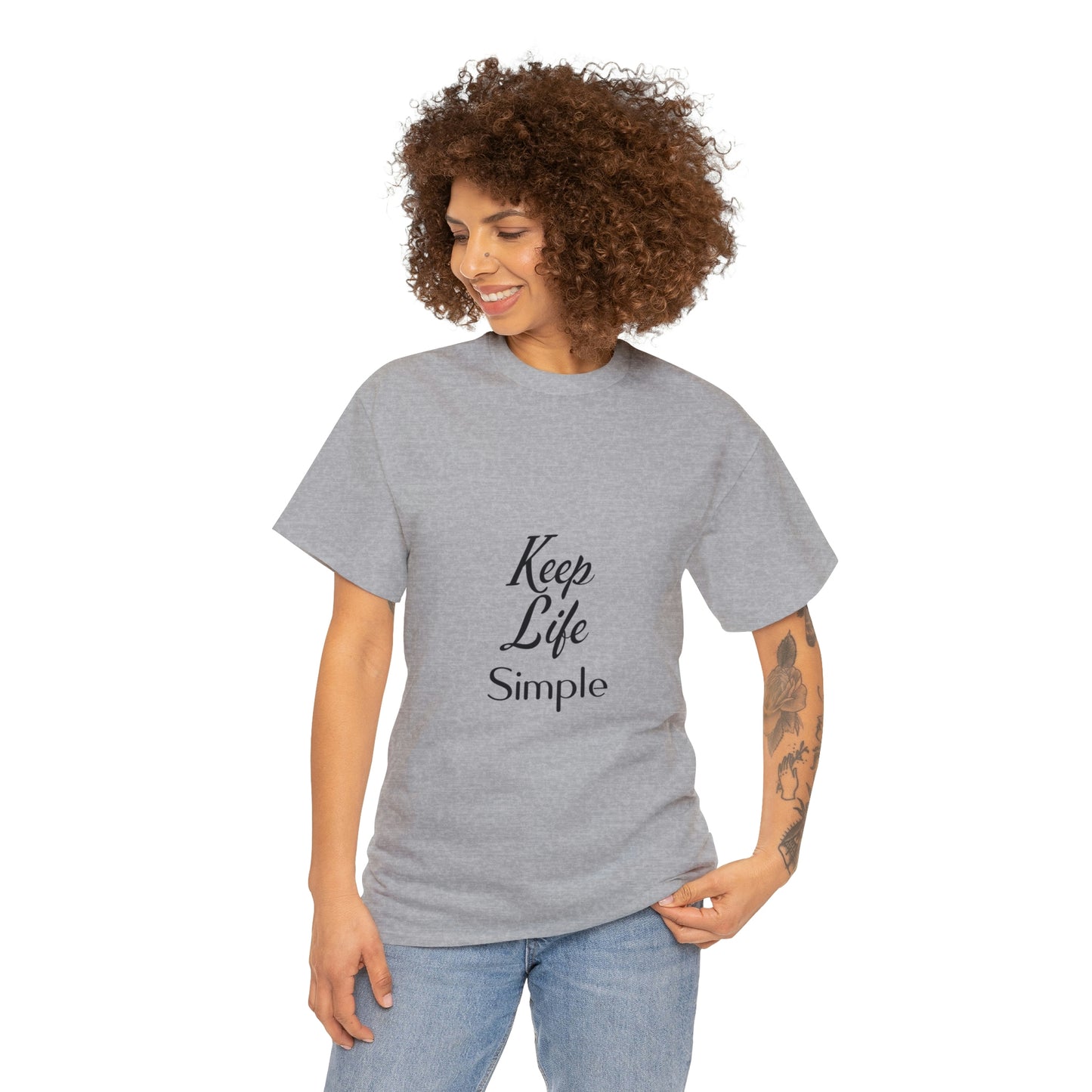 Keep Life Simple Unisex Heavy Cotton Tee
