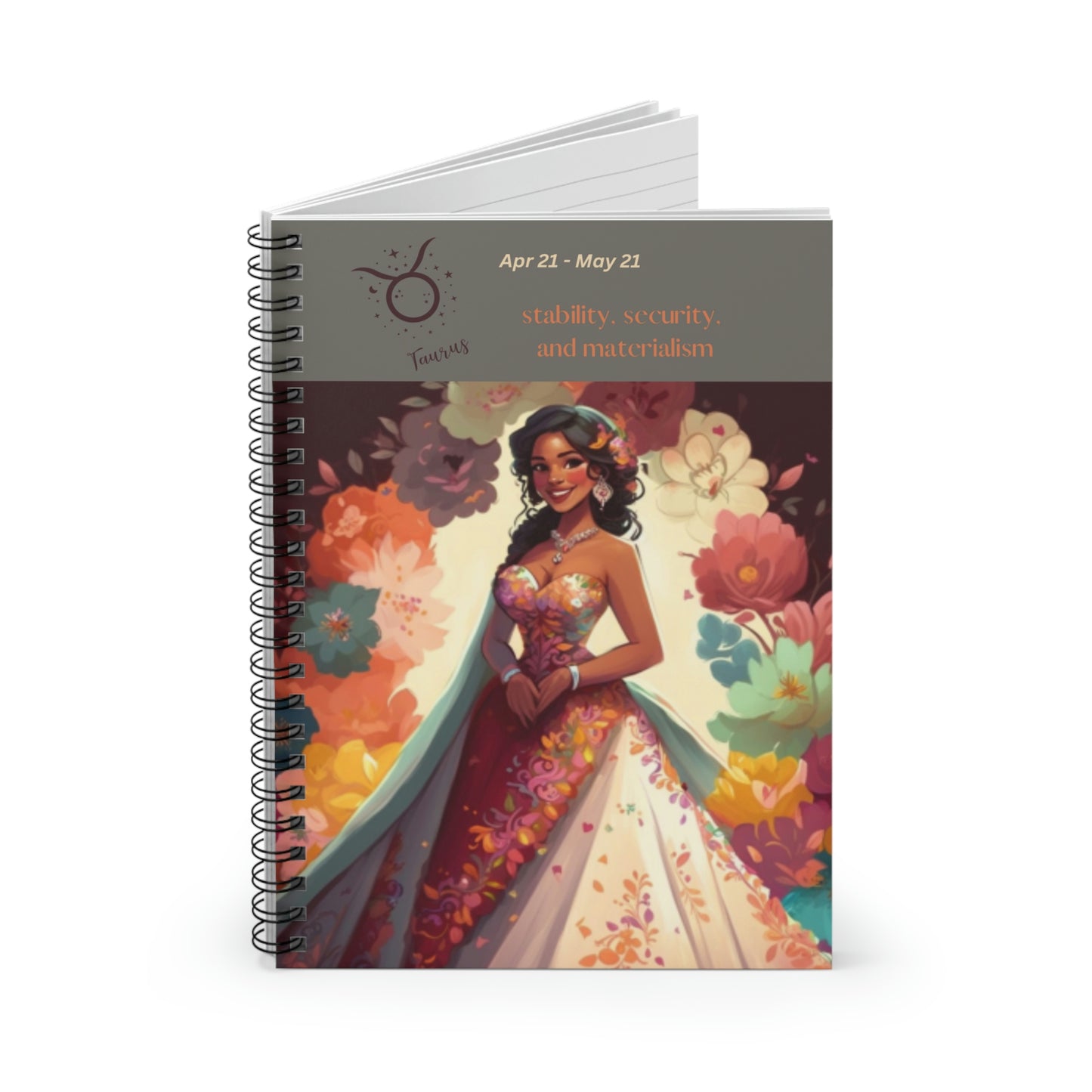 Astrology Collection (Taurus) - Middle Eastern and Indian Culture Journal - Ruled Line