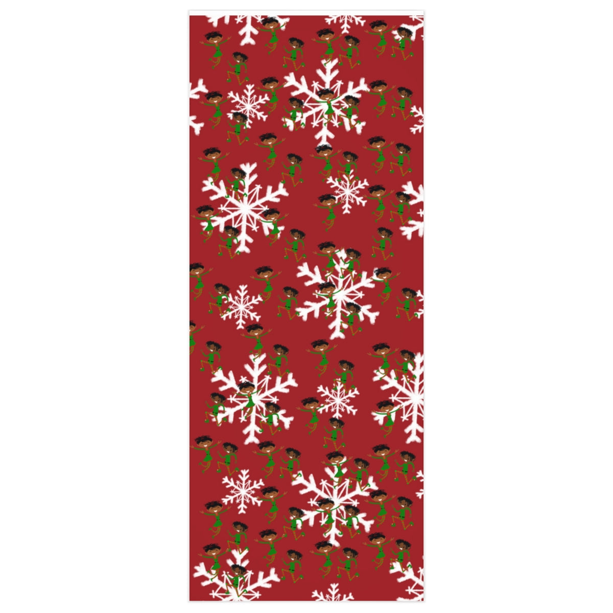 Elves and Snowflakes - Wrapping Paper
