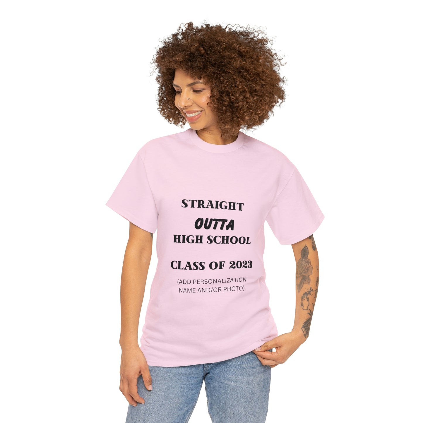Straight Outta High School T-shirt 2023 Graduation T-shirt (PERSONALIZED)
